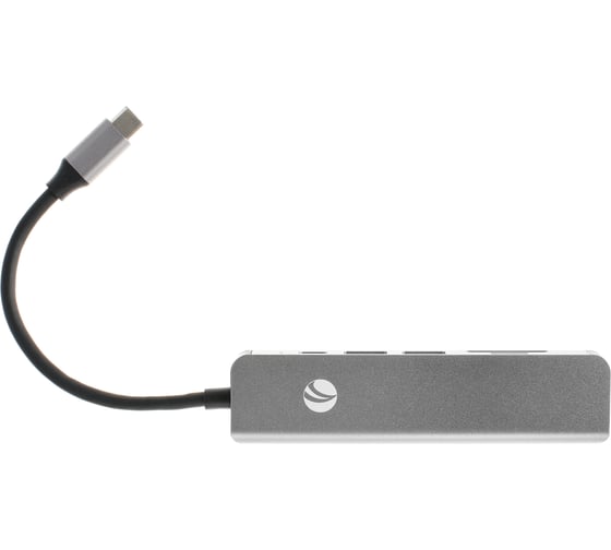 Aдаптер VCOM type cm - hdmi 4k 30hz и 2хusb 3.0 и tf и sd и pd alumishell CU4371