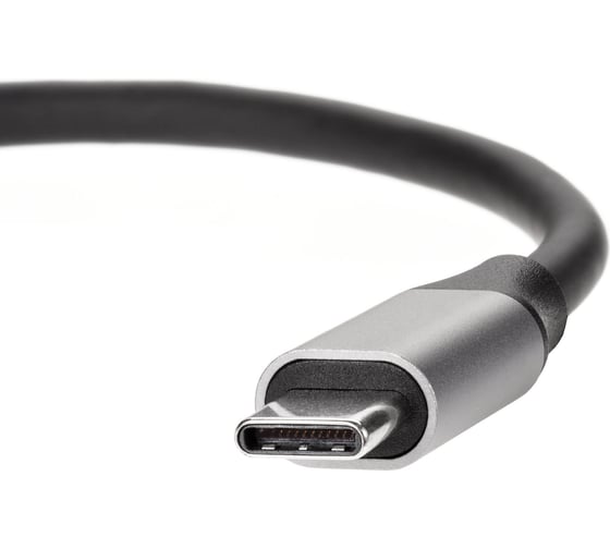 Aдаптер VCOM type cm - hdmi 4k 30hz и 2хusb 3.0 и tf и sd и pd alumishell CU4371
