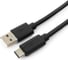 Кабель usb Cablexpert usb2.0 am/type-c, qc 3.0, 36w, 3a, 1м, черный, без инд. упак., CCP-USB2-AMCM-1M-0 2