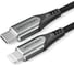 Кабель VENTION USB 2.0 CM/Lightning 8M для iPad/iPhone - 1м. Серебристый TACHF 2