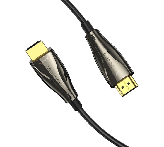 Оптический кабель VENTION HDMI v2.0 19M/19M - 50м. Черный ALABX