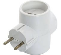Разветвитель Very 3 гнезда, б/з, 6/10 А, белый, (шт.) 89-0-055