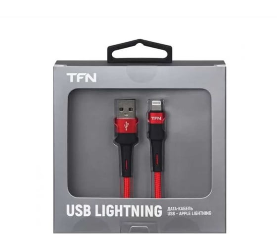 Кабель TFN 8pin Envy 1.2m нейлон red TFN-C-ENV-AL1MRD