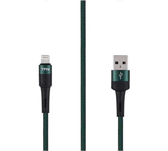 Кабель TFN 8pin Envy 1.2m нейлон green TFN-C-ENV-AL1MGRN 1