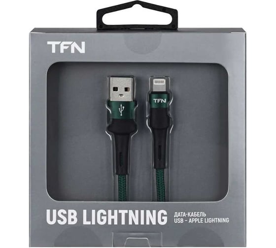 Кабель TFN 8pin Envy 1.2m нейлон green TFN-C-ENV-AL1MGRN