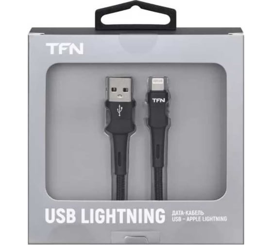 Кабель TFN 8pin Envy 1.2m нейлон black TFN-C-ENV-AL1MBK