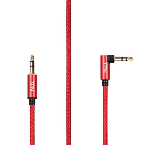 Кабель TFN AUX L-type 1.0m red-black TFN-CAUXL1MRD 1