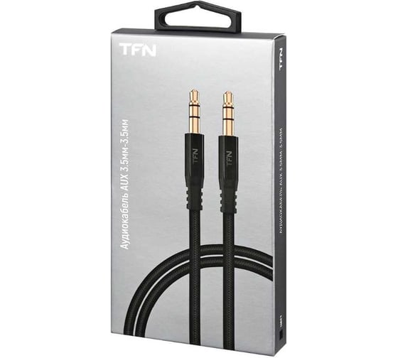 Кабель TFN AUX forza 1.0m black TFN-CFZAUXMET1MBK