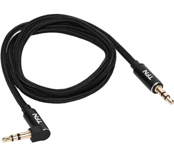 Кабель TFN AUX L-type 1.0m black TFN-CAUXL1MBK
