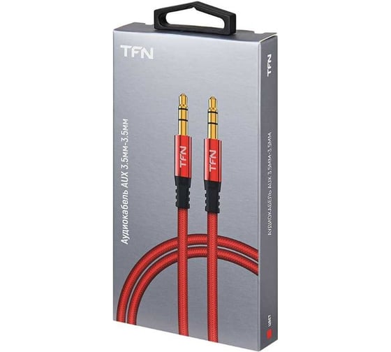 Кабель TFN AUX forza 1.0m red-black TFN-CFZAUXMET1MRD