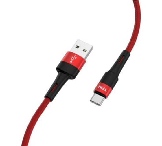 Кабель TFN TypeC Envy 1.2m нейлон red TFN-C-ENV-AC1MRD