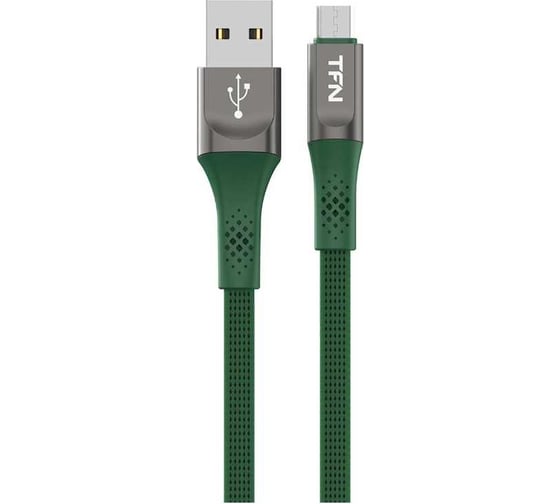 Кабель TFN microUSB Zinc 1.2m green TFN-CZNMIC12MGRN