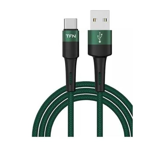 Кабель TFN TypeC Envy 1.2m нейлон green TFN-C-ENV-AC1MGRN