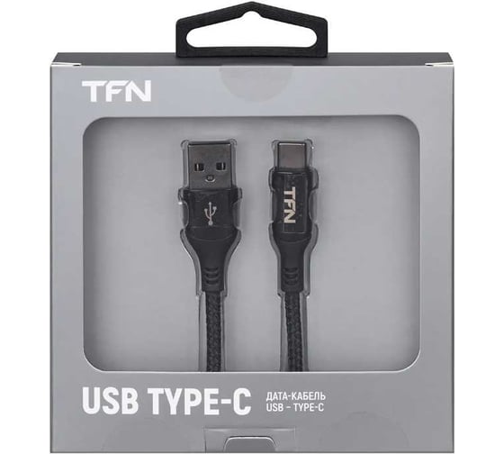 Кабель TFN TypeC blaze 1.2m black TFN-C-BLZ-AC1M-BK