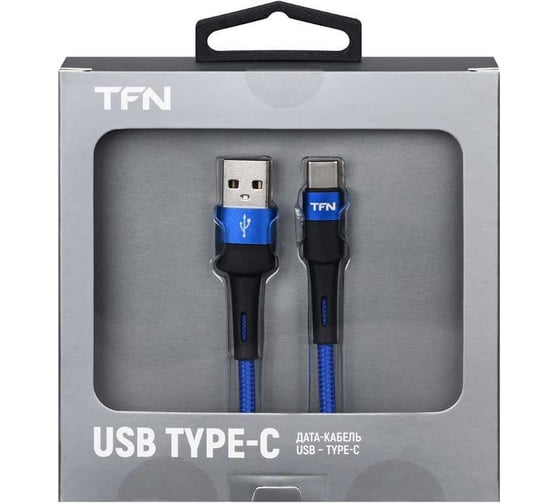 Кабель TFN TypeC Envy 1.2m нейлон blue TFN-C-ENV-AC1MBL