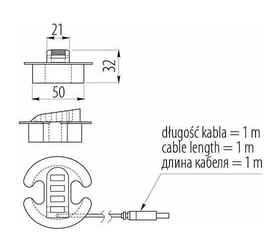 Разветвитель для USB на 4 порта GTV серебро HB-USB-4X-80