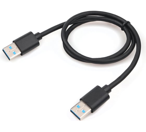 Кабель usb 3.0 am/am Gembird медь, экран, 0.6м, черный, пакет, CC-USB3-AMAM-0.6M 1