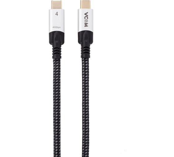 Кабель usb4 VCOM type c m - type c m 5k 60hz 8k 30hz 40gbps pd 240w 1.5m CU560-1.5M