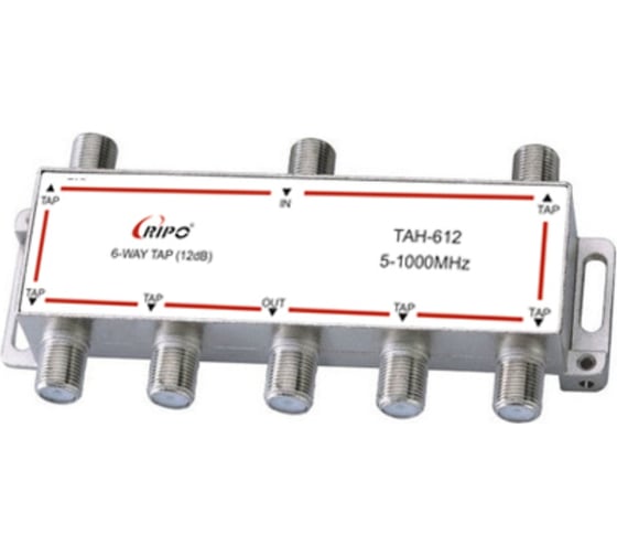 Ответвитель Ripo тан 612f (6x12db,5-1000мнz) 005-400146 1