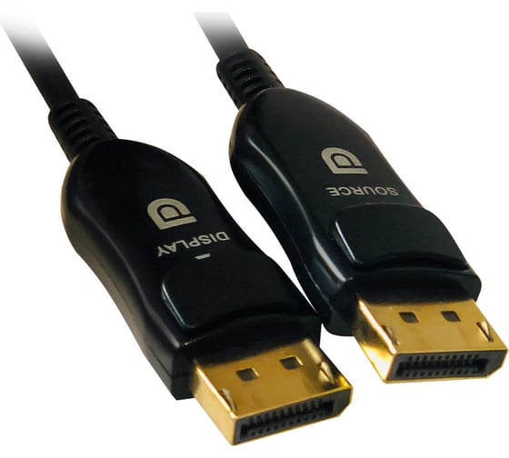 Кабель аудио-видео DIGMA 1.4v AOC DisplayPort (m)/DisplayPort (m) 10м. позолоч.конт. черный (BHP DP 1196957
