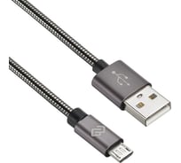 Кабель DIGMA MICROUSB-1.2M-BRAIDED-G USB (m)-micro USB (m) 1.2м темно-серый 1080407