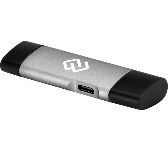 Устройство чтения карт памяти DIGMA USB 2.0/Type C CR-СU2520-G серый 1400323