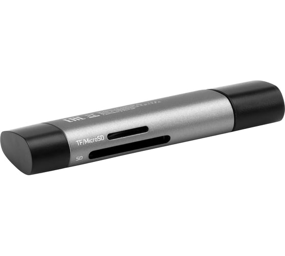 Устройство чтения карт памяти DIGMA USB 2.0/Type C CR-СU2520-G серый 1400323