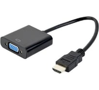 Адаптер Filum 0,15 м, 1920x1080, разъемы: hdmi a male-vga female-mini jack female, пакет FL-A-HM-VGAF-mjack-0,15M