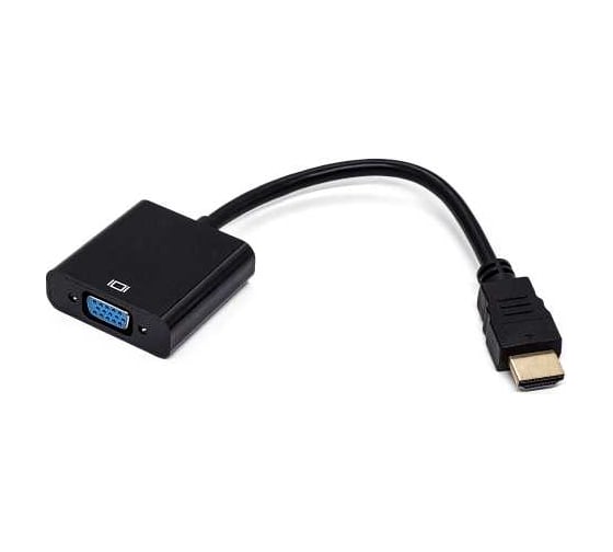 Адаптер Filum 0,15 м, разъемы: hdmi a male-vga female, пакет FL-A-HM-VGAF-0,15M 1