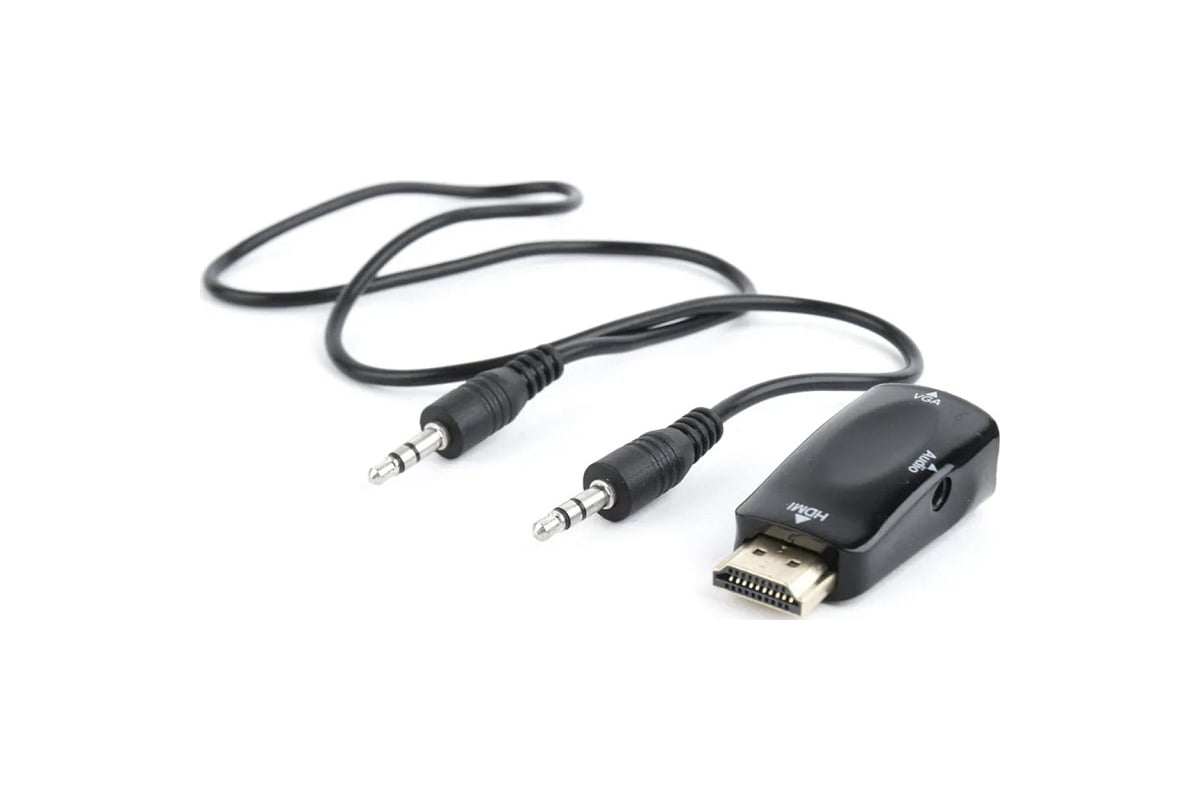 Адаптер Filum разъемы: hdmi a male-vga female-mini jack female, пакет ...