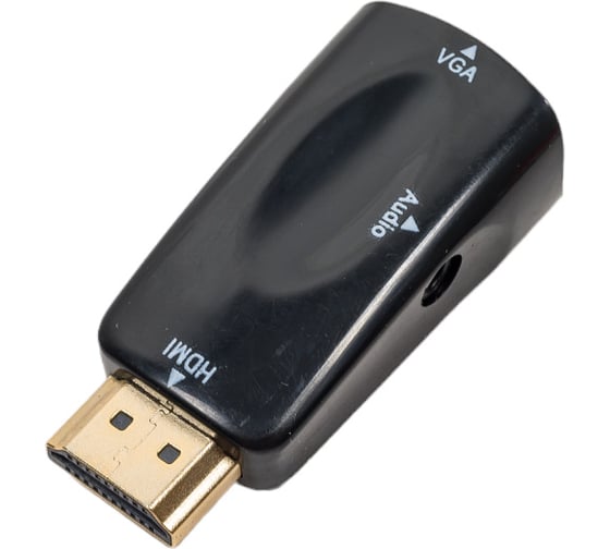 Адаптер Filum разъемы: hdmi a male-vga female-mini jack female, пакет FL-A-HM-VGAF-mjack-1