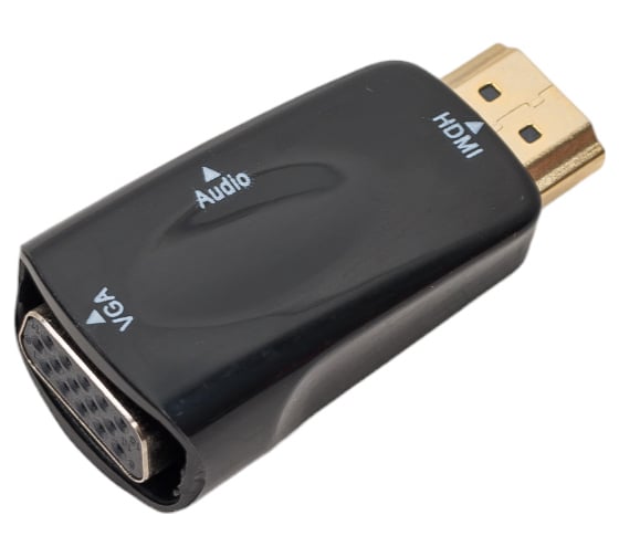Адаптер Filum разъемы: hdmi a male-vga female-mini jack female, пакет FL-A-HM-VGAF-mjack-1