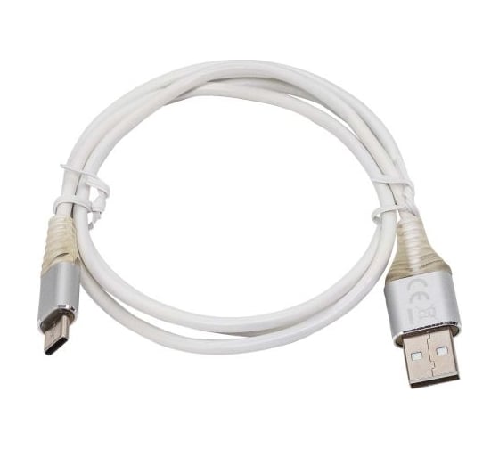 Интерфейсный кабель Filum 1 м, usb 2,0 pro, 2a, индикатор заряда, разъемы: usb a male- usb micro b male FL-CPro-U2-AM-CM-1M-L1