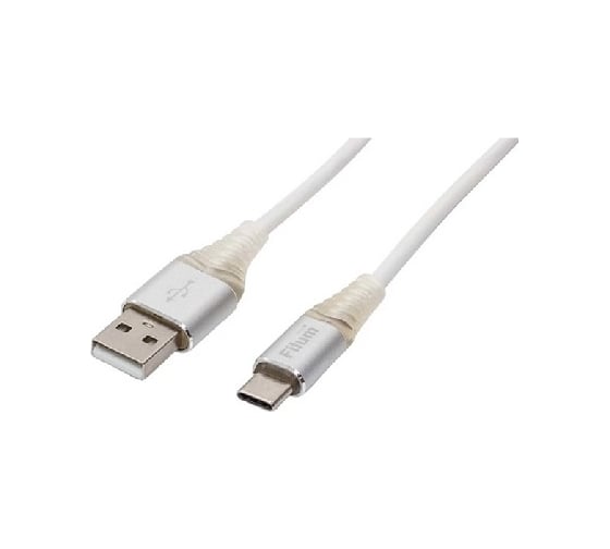 Интерфейсный кабель Filum 1 м, usb 2,0 pro, 2a, индикатор заряда, разъемы: usb a male- usb micro b male FL-CPro-U2-AM-CM-1M-L1 1