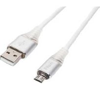 Интерфейсный кабель Filum 1 м, usb 2,0 pro, 2a, индикатор заряда, разъемы: usb a male- usb micro b male, пакет FL- 00-00956492