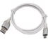 Интерфейсный кабель Filum 1 м, usb 2,0 pro, 2a, индикатор заряда, разъемы: usb a male- usb micro b male, пакет FL- CPro-U2-AM-microBM-L1 2
