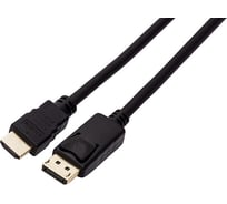 Интерфейсный кабель Filum 1,8 м, медь, 1920x1080, черный, разъемы: display port male- hdmi a male, пакет FL-C-DPM-HM-1,8M