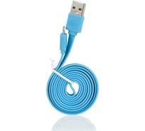 Кабель Alca Lightning USB 2.0 голубой 510740