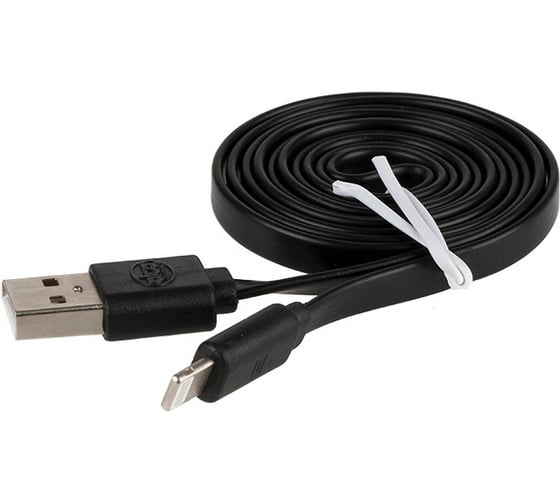 Кабель Alca Lightning USB 2.0 черный 510710