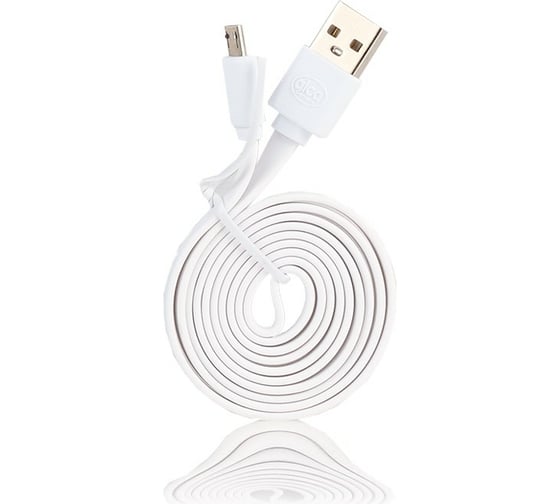 Кабель Alca Micro USB 2.0 белый 510620