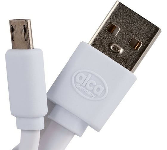 Кабель Alca Micro USB 2.0 белый 510620