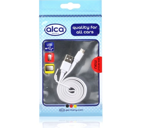 Кабель Alca Micro USB 2.0 белый 510620
