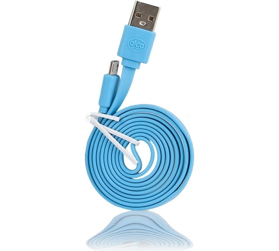Кабель Alca Micro USB 2.0 голубой 510640 1