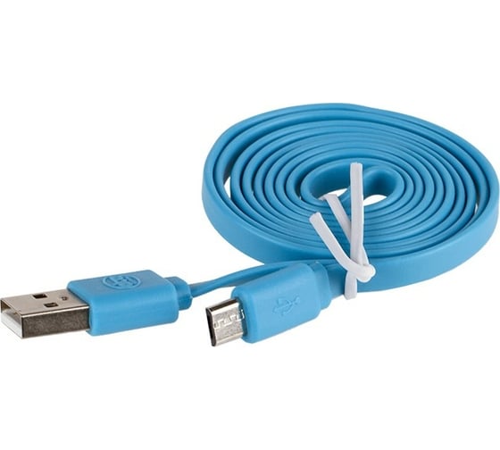 Кабель Alca Micro USB 2.0 голубой 510640