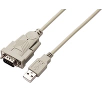 Адаптер USB Filum 1,8 м, win xp-10, разъемы: usb a male- db 9 male, пакет FL-С-UAM-DB9M