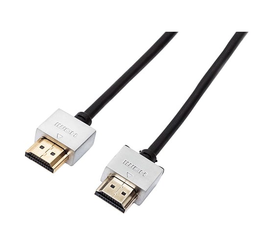 Кабель Filum HDMI 2 м, slim, ver,2,1, мет, разъемы, медь, черный, разъемы: hdmi a male-hdmi a male, пакет FL-CProSL2.1-HM-HM-2M 1