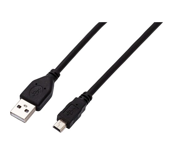 Интерфейсный кабель Filum usb 2,0 1,8 м, usb 2,0 pro, черный, 2a, разъемы: usb a male- usb mini b male, пакет FL-CPro-U2-AM-miniBM-1,8M