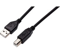 Интерфейсный кабель Filum usb 2,0 1,8 м, usb 2,0 pro, черный, разъемы: usb a male-usb b male, пакет FL-CPro-U2-AM-BM-1,8M