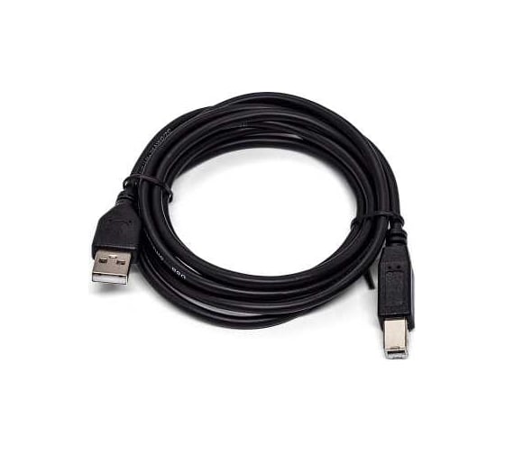 Интерфейсный кабель Filum usb 2,0 1,8 м, usb 2,0 pro, черный, разъемы: usb a male-usb b male, пакет FL-CPro-U2-AM-BM-1,8M