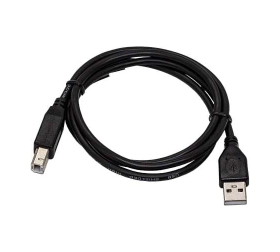 Интерфейсный кабель Filum usb 2,0 1 м, usb 2,0 pro, черный, разъемы: usb a male-usb b male, пакет FL-CPro-U2-AM-BM-1M